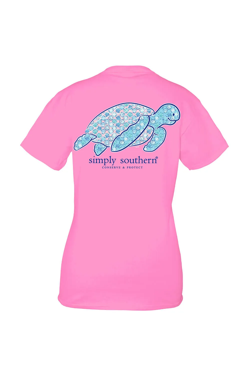 Simply Southern Tracking Preppy Turtle T-Shirt for Women in Pink | TRACK-SS-PREPPY-FNCYCNDY sold by Glik’s product image thumbnail 3