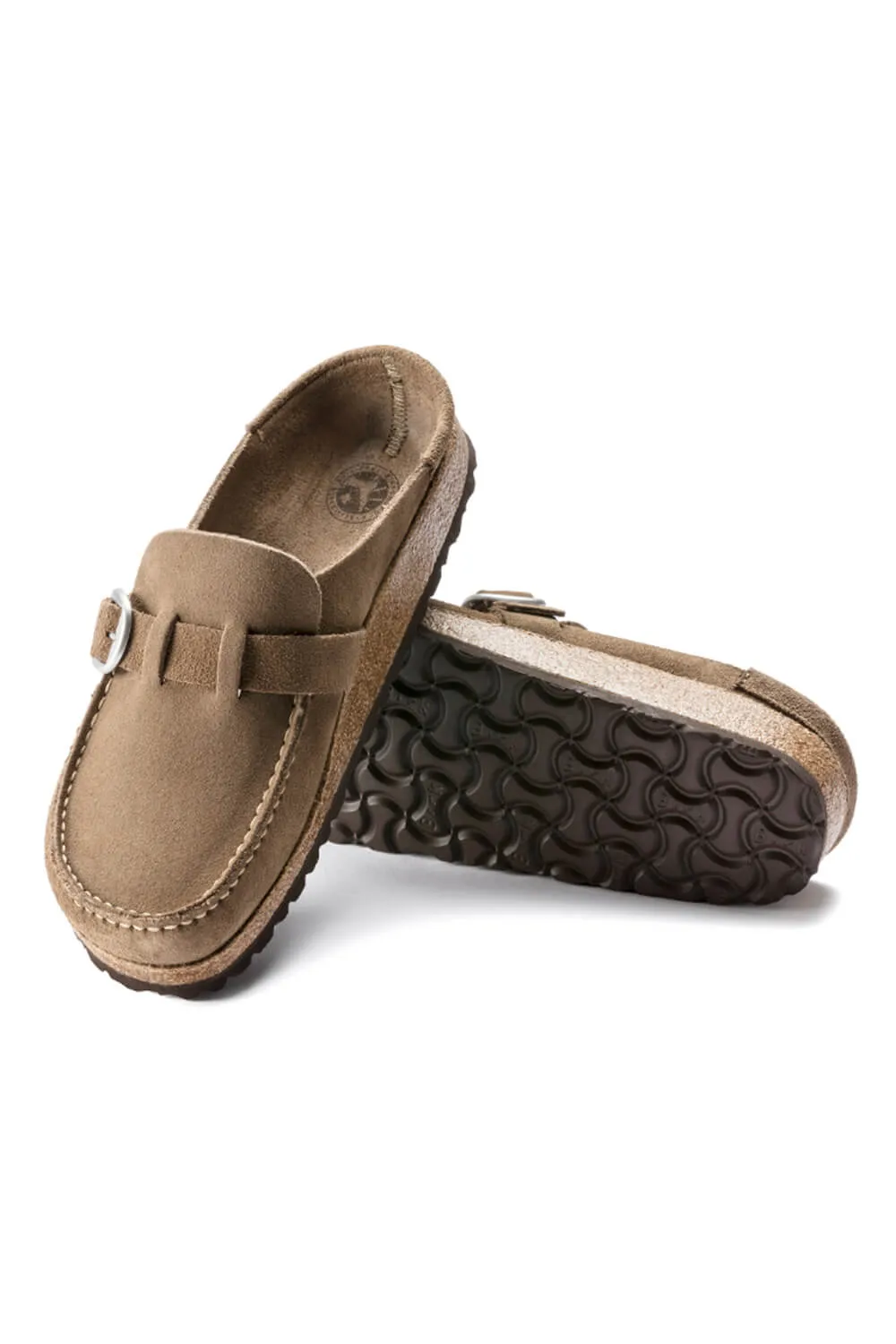 Birkenstock Buckley Suede Leather Mules for Women in Grey Taupe | 1019462 sold by Glik’s product image thumbnail 5