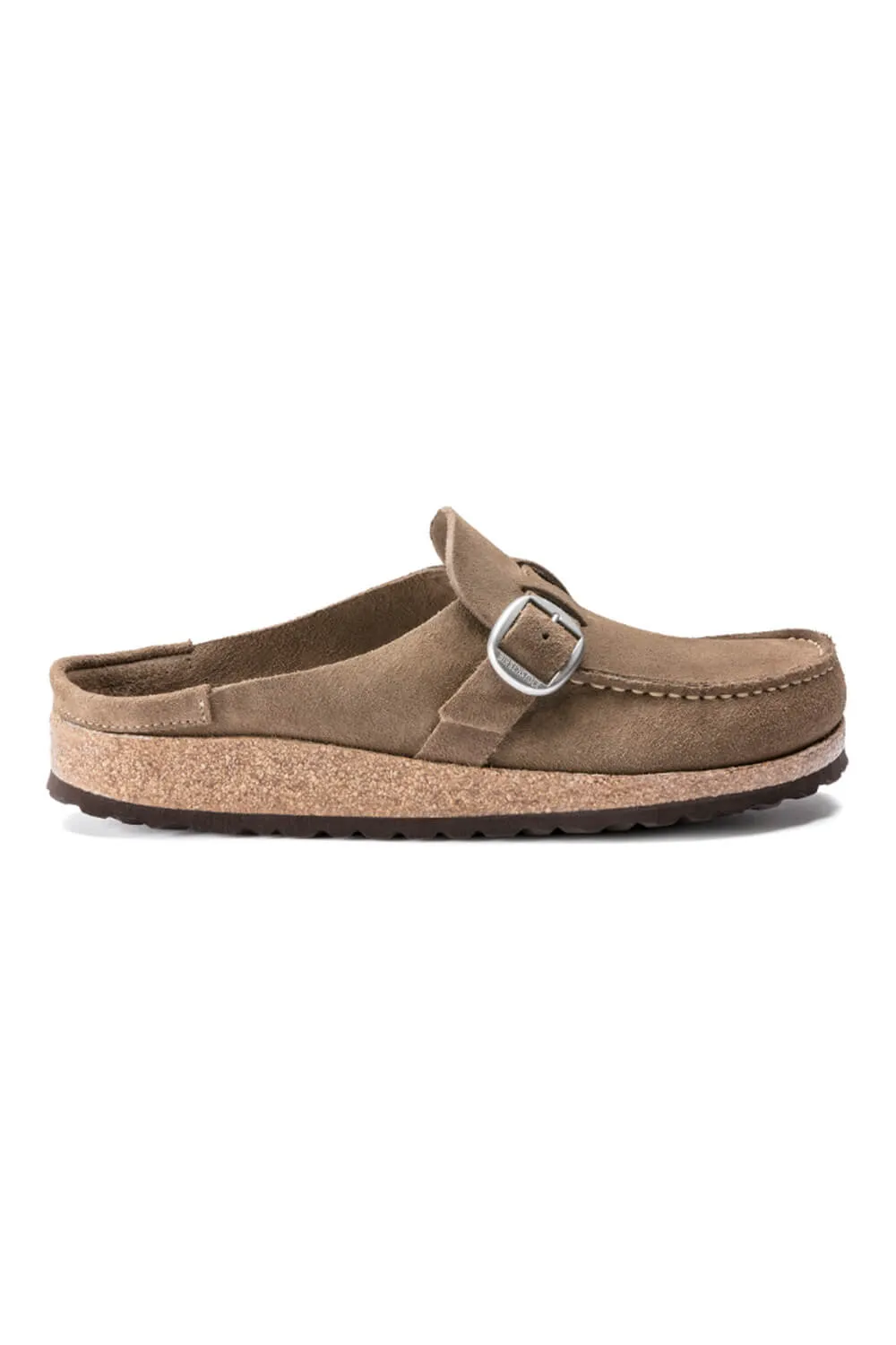 Birkenstock Buckley Suede Leather Mules for Women in Grey Taupe | 1019462 sold by Glik’s product image thumbnail 4