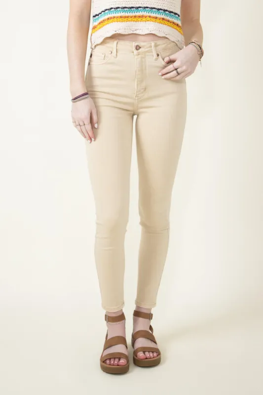 Judy Blue High Rise Tummy Control Skinny Jeans for Women in Bone | 88845REG sold by Glik’s