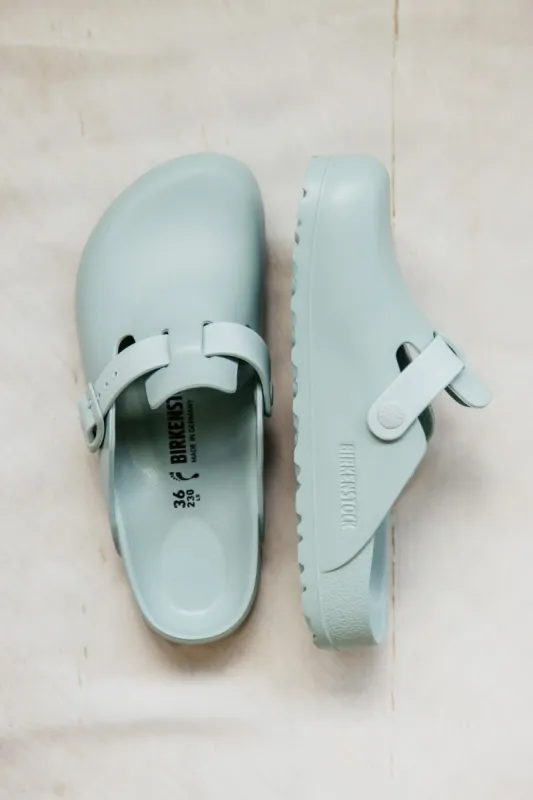 Birkenstock Boston EVA Clogs for Women in Surf Green | 1027385 sold by Glik’s