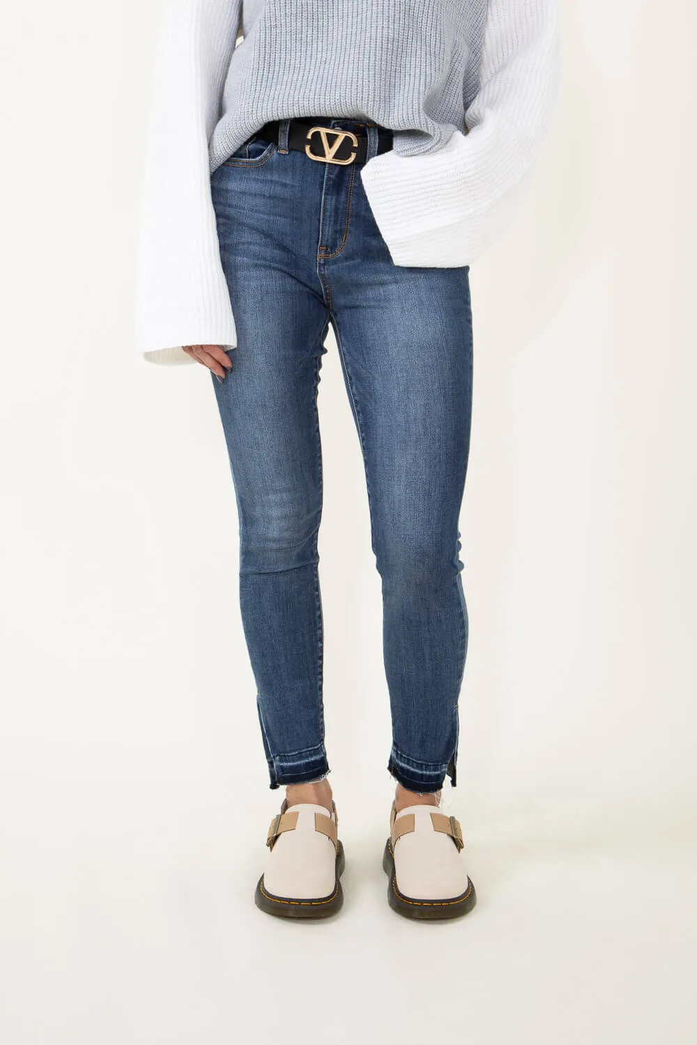 Judy Blue High Rise Skinny Hem Slit Jeans for Women | 82422REG sold by Glik’s product image thumbnail 2