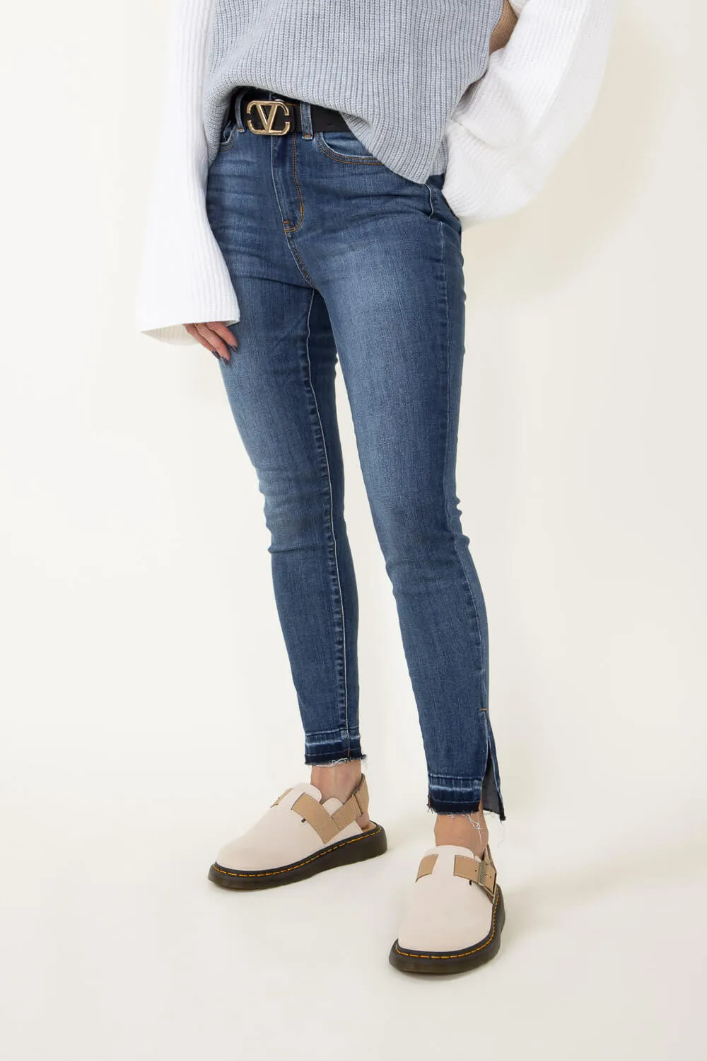 Judy Blue High Rise Skinny Hem Slit Jeans for Women | 82422REG sold by Glik’s product image thumbnail 4