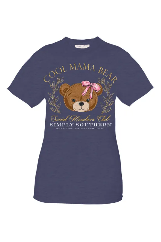 Simply Southern Plus Size Cool Mama Bear T-Shirt for Women in Heather Grey | EXT-SS-MAMABEAR-DENIMHTHR sold by Glik’s