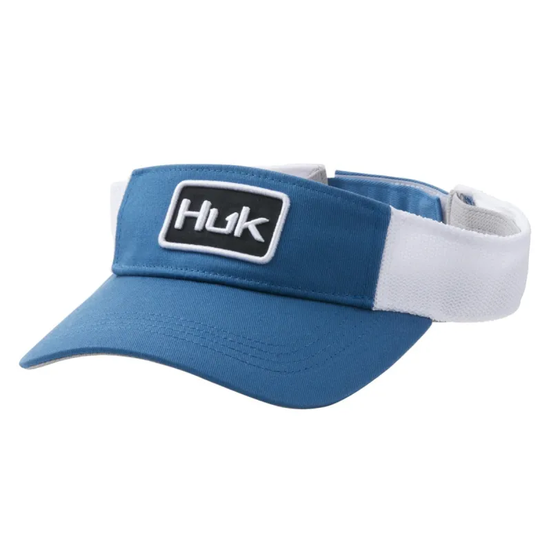 Huk Fishing Solid Visor in Titanium Blue | H3000333-428 sold by Glik’s
