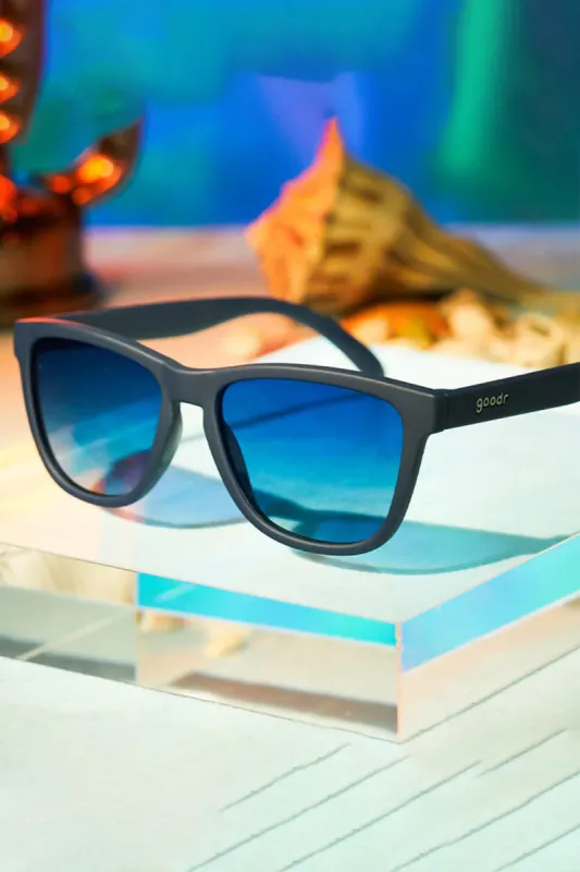 goodr Drinks Seawater, Sees Future OG Sunglasses in Navy Blue | G00348-OG-BL1-GR sold by Glik’s