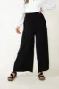 Smocked Waist Beach Pants for Women in Black | NP70125-BLK sold by Glik’s