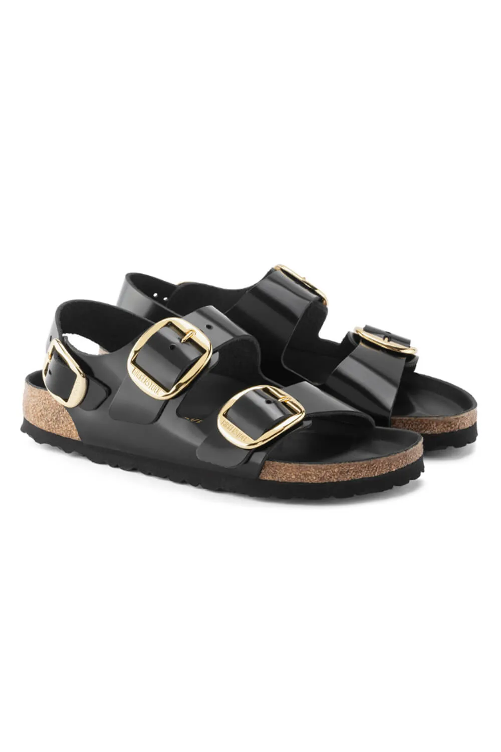 Birkenstock Milano Big Buckle Sandals for Women in High Shine Black | 1024211 sold by Glik’s product image thumbnail 3