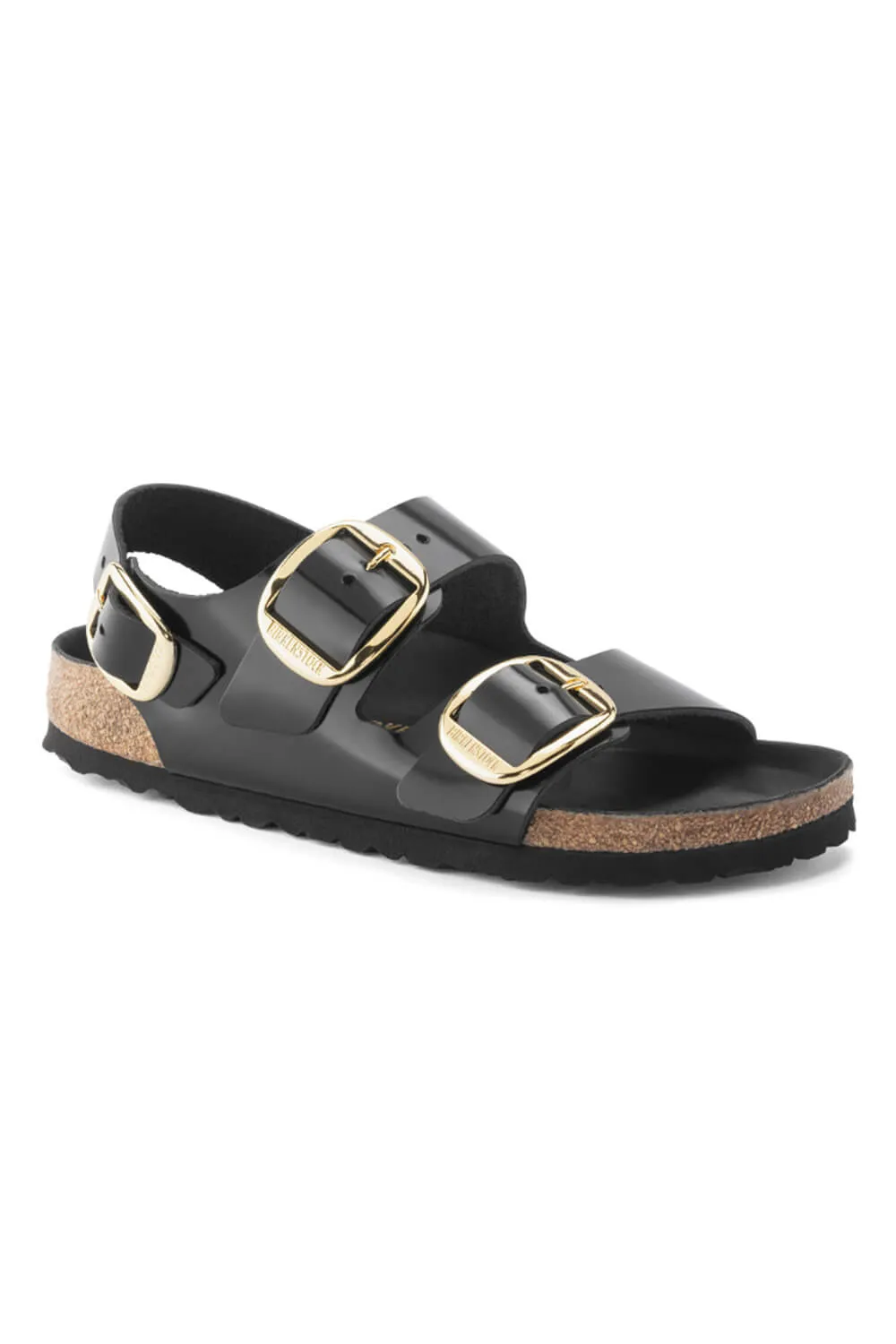 Birkenstock Milano Big Buckle Sandals for Women in High Shine Black | 1024211 sold by Glik’s product image thumbnail 2