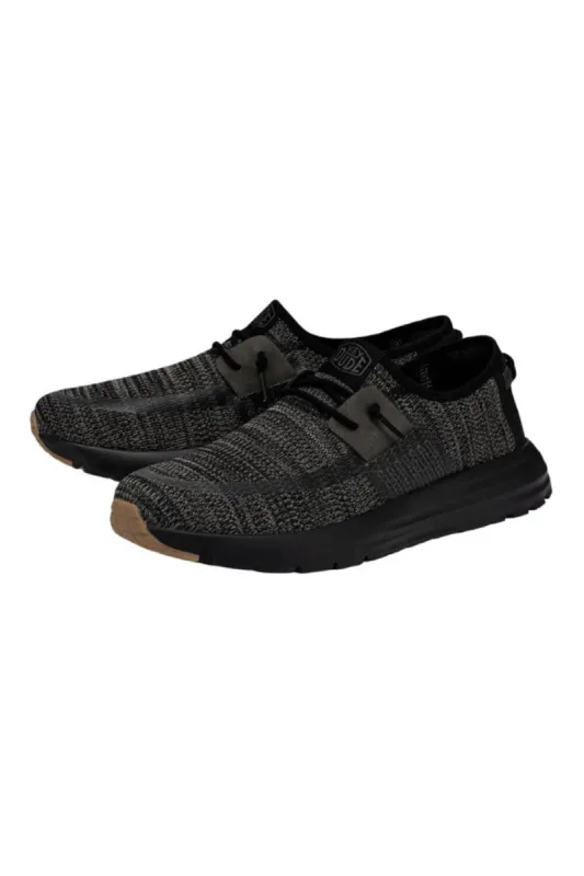 HEYDUDE Men’s Sirocco Shoes in Black Night | 40140-0WM made by Glik’s