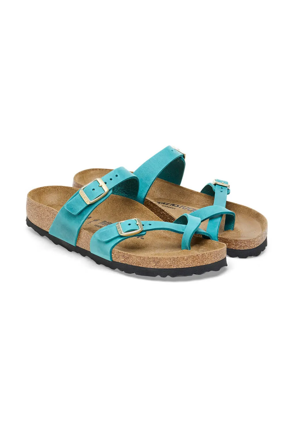Birkenstock Mayari Oiled Leather Sandals for Women in Biscay Bay | 1026591 sold by Glik’s product image thumbnail 2