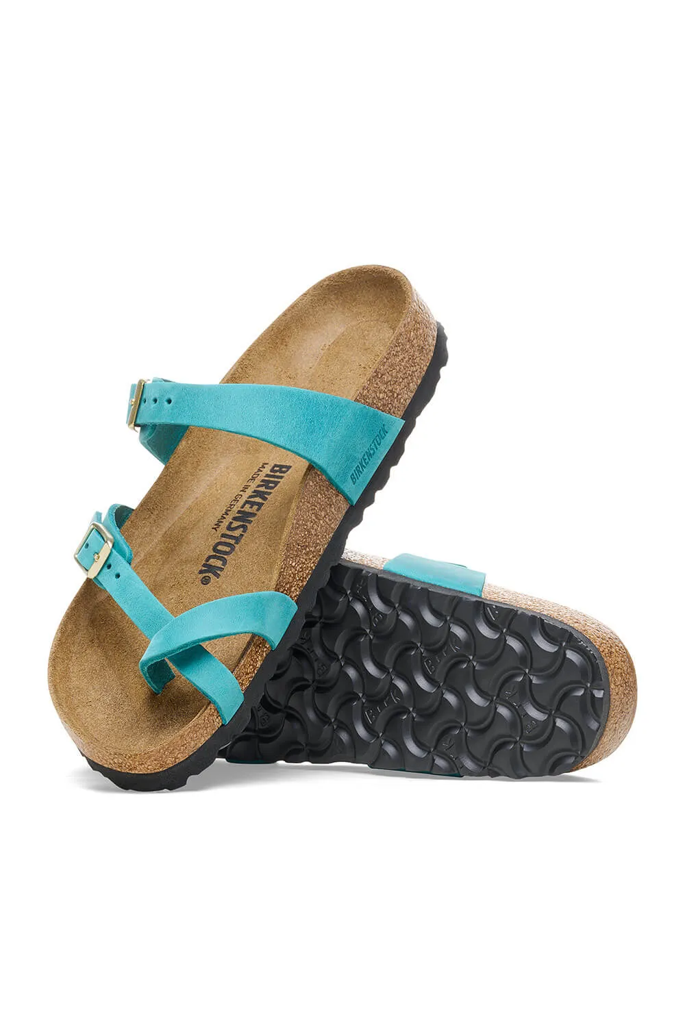 Birkenstock Mayari Oiled Leather Sandals for Women in Biscay Bay | 1026591 sold by Glik’s product image thumbnail 3