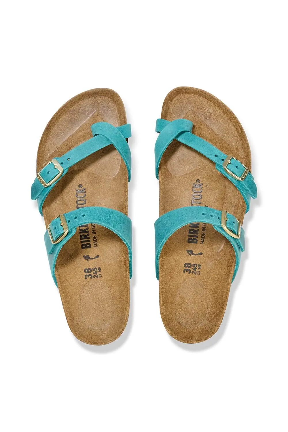 Birkenstock Mayari Oiled Leather Sandals for Women in Biscay Bay | 1026591 sold by Glik’s product image thumbnail 4