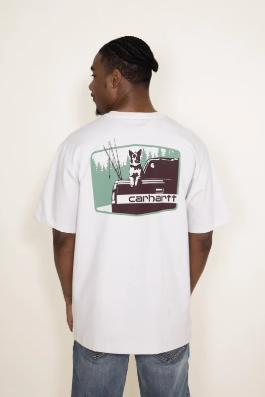 Carhartt Dog Graphic Pocket T-Shirt for Men in Malt | 105716-W03 made by Glik’s
