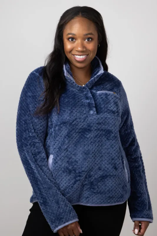 Simply Southern Simply Soft Pullover for Women in Navy | PP-0224-PULL-SMPSFT-SPACE sold by Glik’s