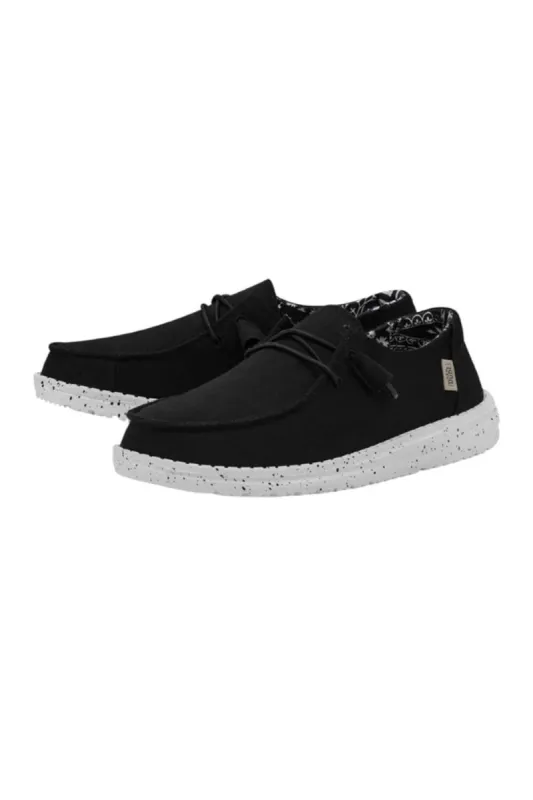 HEYDUDE Women’s Wendy Shoes in Black Odyssey (NEW LOGO) | 40053-0YF sold by Glik’s
