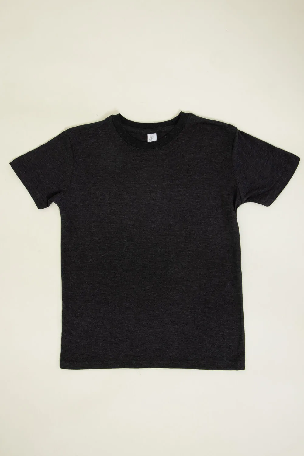 Youth Basic Crewneck T-Shirt for Boys in Black Heather | 9003-BLKHTHR sold by Glik’s