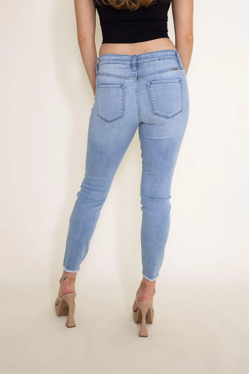 KanCan Willowbrook Mid Rise Ankle Light Wash Skinny Jeans for Women | KC20009L sold by Glik’s product image thumbnail 3