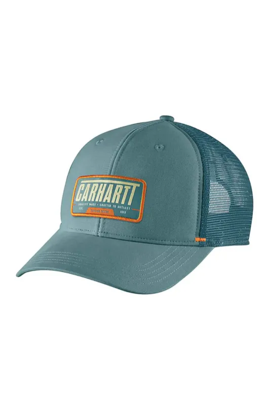 Carhartt Outlast Patch Trucker Hat in Teal | 105971-GE0 sold by Glik’s