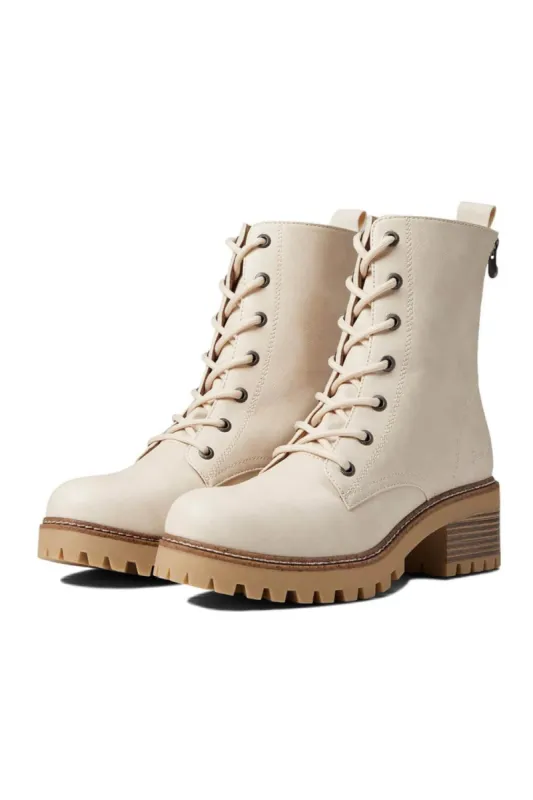 Blowfish Malibu Leith Lace Lug Booties for Women in Cloud | BF-9748-145 sold by Glik’s