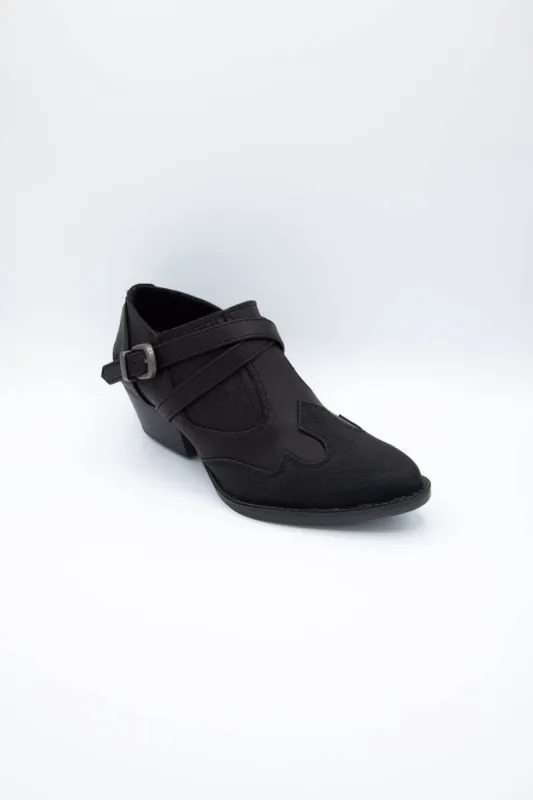 Blowfish Malibu Saloon Booties for Women in Black | BF-10373-271 sold by Glik’s