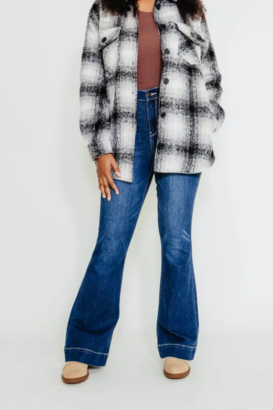 Judy Blue High Rise Trouser Flare Jeans for Women | 82395REG sold by Glik’s