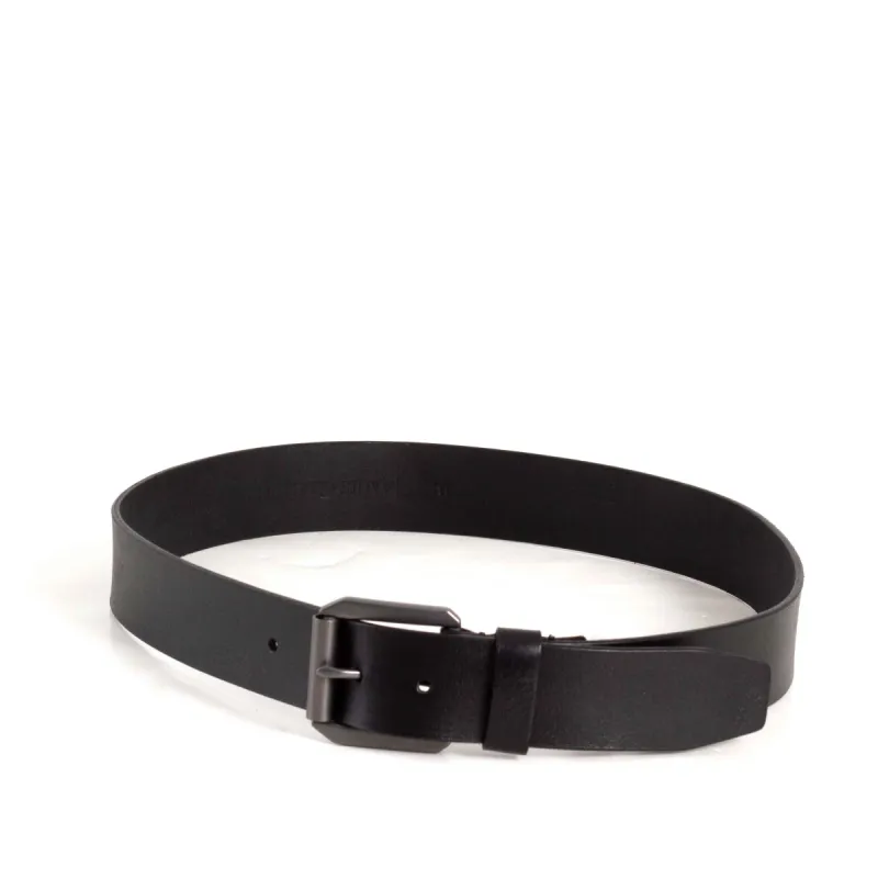 Black Leather Belt for Men | SS-BE33783JC-BLK sold by Glik’s