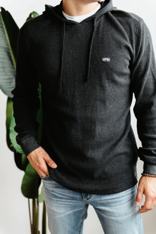 Billabong Keystone Pullover Thermal Hoodie for Men in Black | ABYKT00215-BLK sold by Glik’s