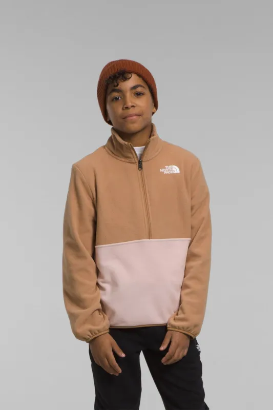 The North Face Teen Glacier 1/4 Zip Pullover for Boys in Almond Butter | NF0A84L9-I0J sold by Glik’s