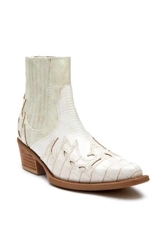 Coconuts by Matisse Milo Cowboy Boots for Women in Ivory | MILO-IVORY sold by Glik’s