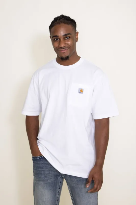 Carhartt Pocket T-Shirt for Men in White | K87-WHT WHITE sold by Glik’s