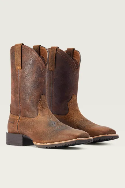 Ariat Hybrid Grit Western Boots for Men in Brown | 10042430 sold by Glik’s