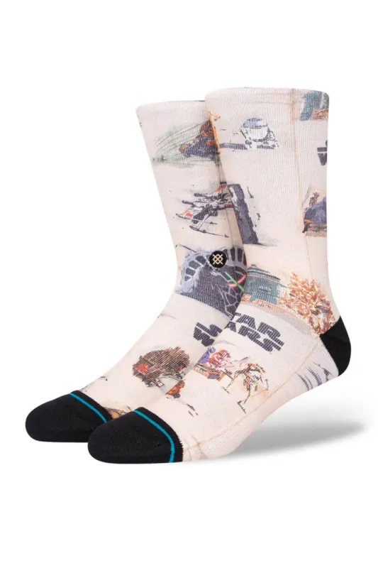 Stance Return of the Jedi Crew Socks for Men in Sand | A555B23ROT-SAN sold by Glik’s