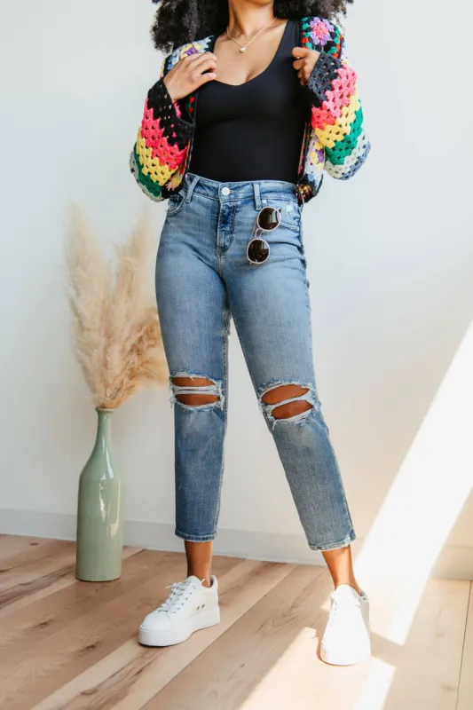 Silver Jeans Suki Straight Leg Crop Jeans for Women | L43980EAE245 sold by Glik’s