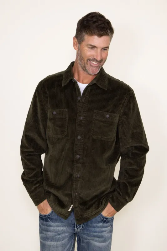 Weatherproof Vintage Corduroy Shirt Jacket for Men in Green | F2388040GK-LODEN GREEN sold by Glik’s