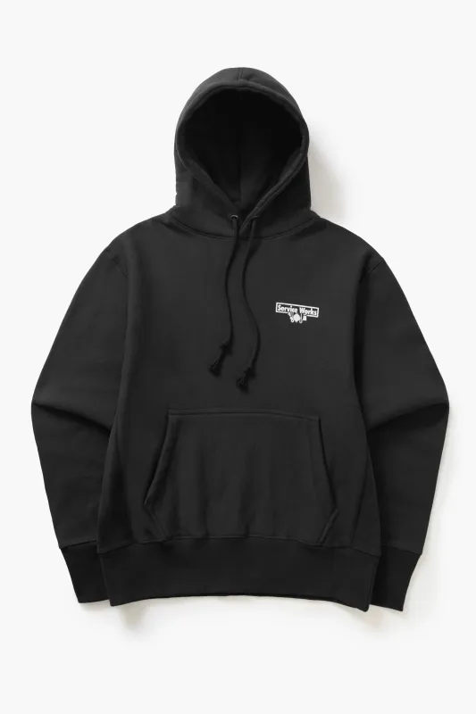Heavyweight Trademark Hoodie - Black sold by Service Works