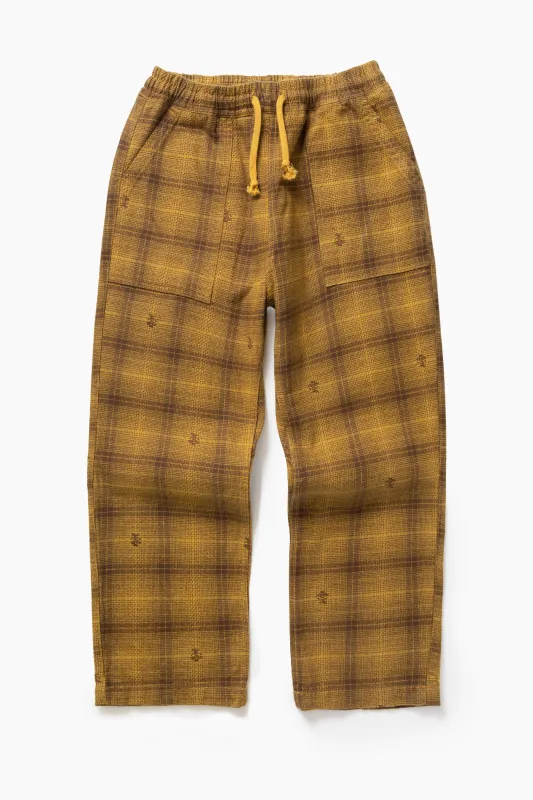 Thistle Plaid Chef Pants - Ochre sold by Service Works