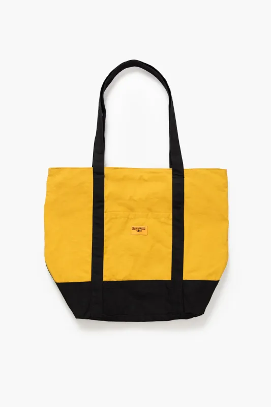 Waxed Cotton Tote Bag - Ochre sold by Service Works