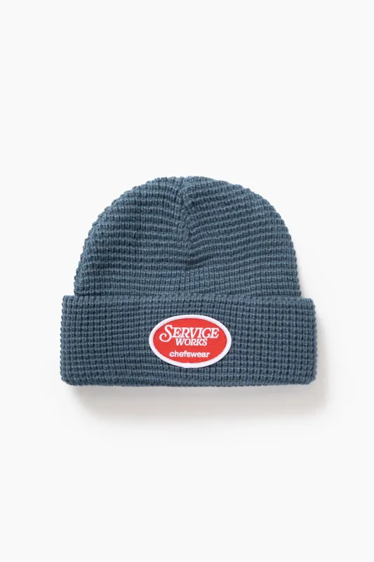Waffle Patch Beanie - Teal sold by Service Works