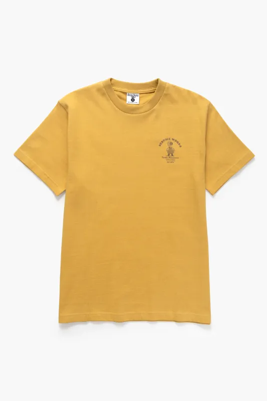 Maintainence Tee - Mustard sold by Service Works