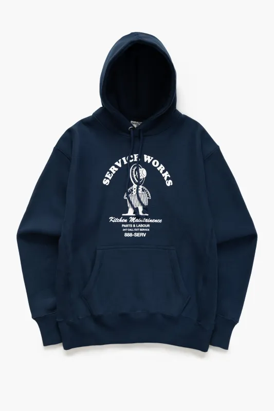 Maintainence Hoodie - Navy sold by Service Works
