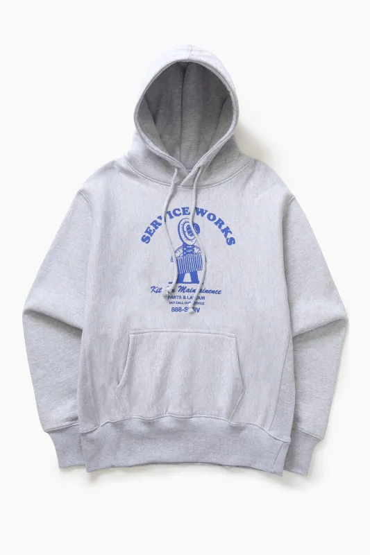 Maintainence Hoodie - Heather Grey sold by Service Works