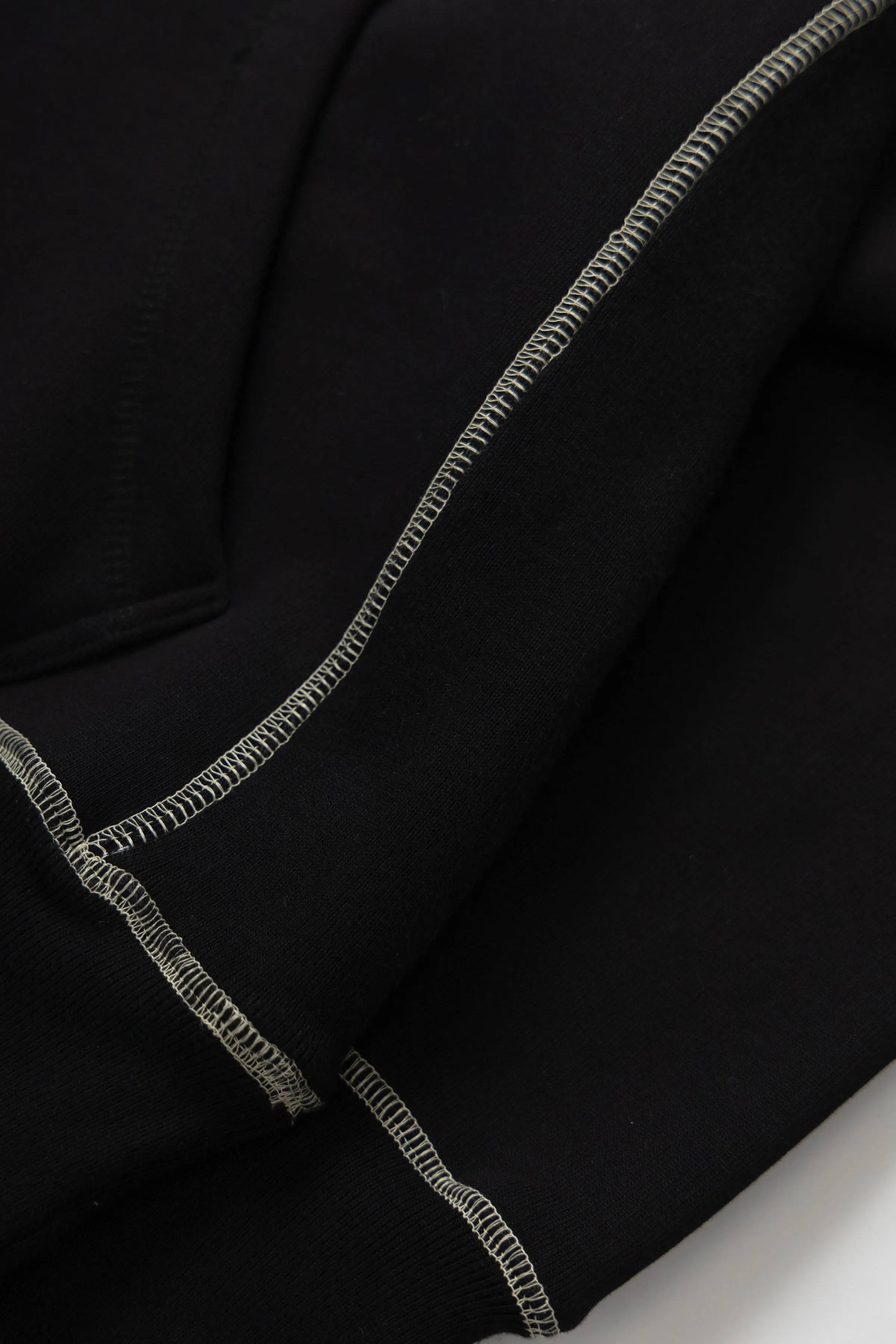 Contrast Stitch Hoodie - Black sold by Service Works product image thumbnail 4