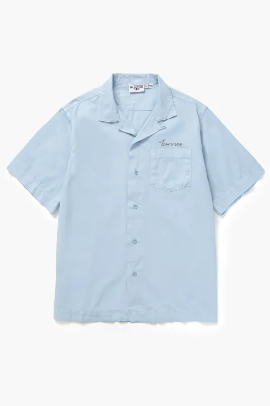 Embroidered Resort Shirt - Powder sold by Service Works
