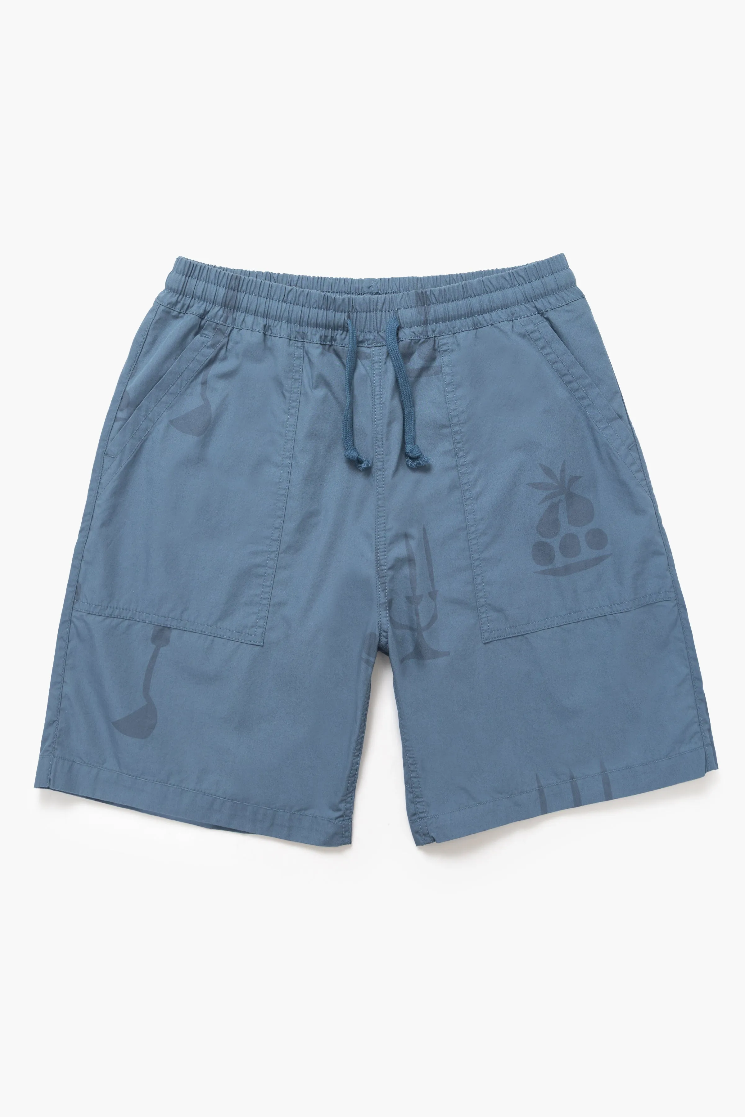Nourish Printed Chef Shorts - Slate sold by Service Works