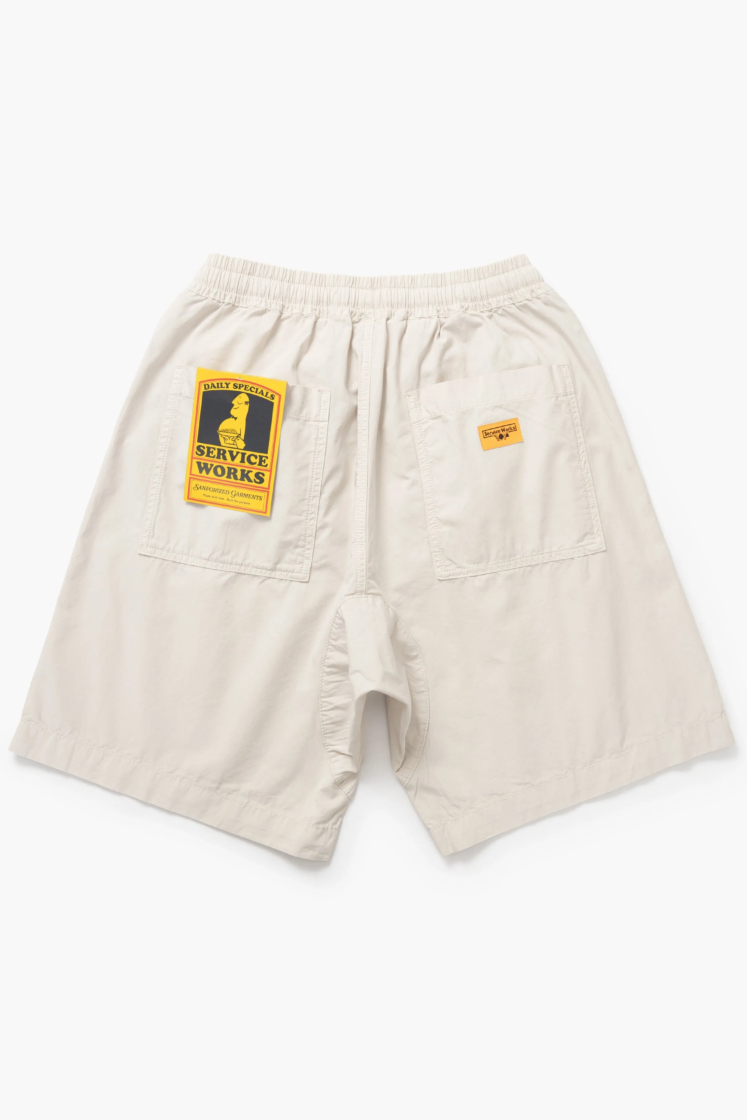 Poplin Chef Shorts - Salt sold by Service Works product image thumbnail 5