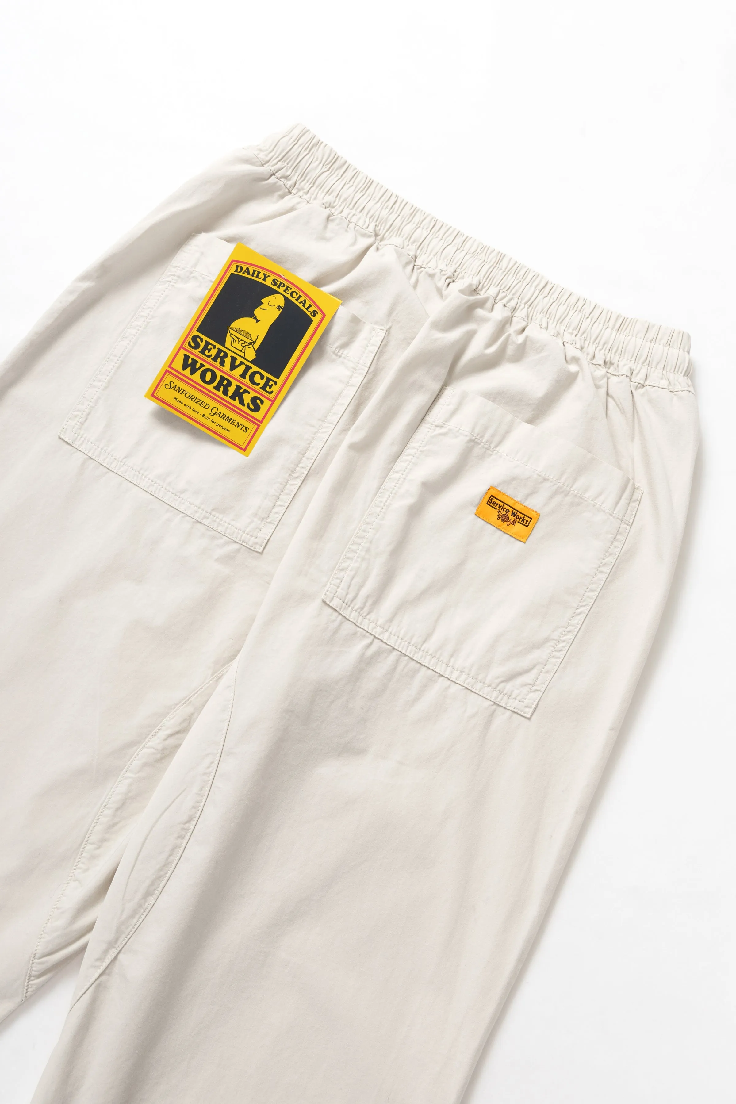 Poplin Chef Pants - Salt sold by Service Works product image thumbnail 4