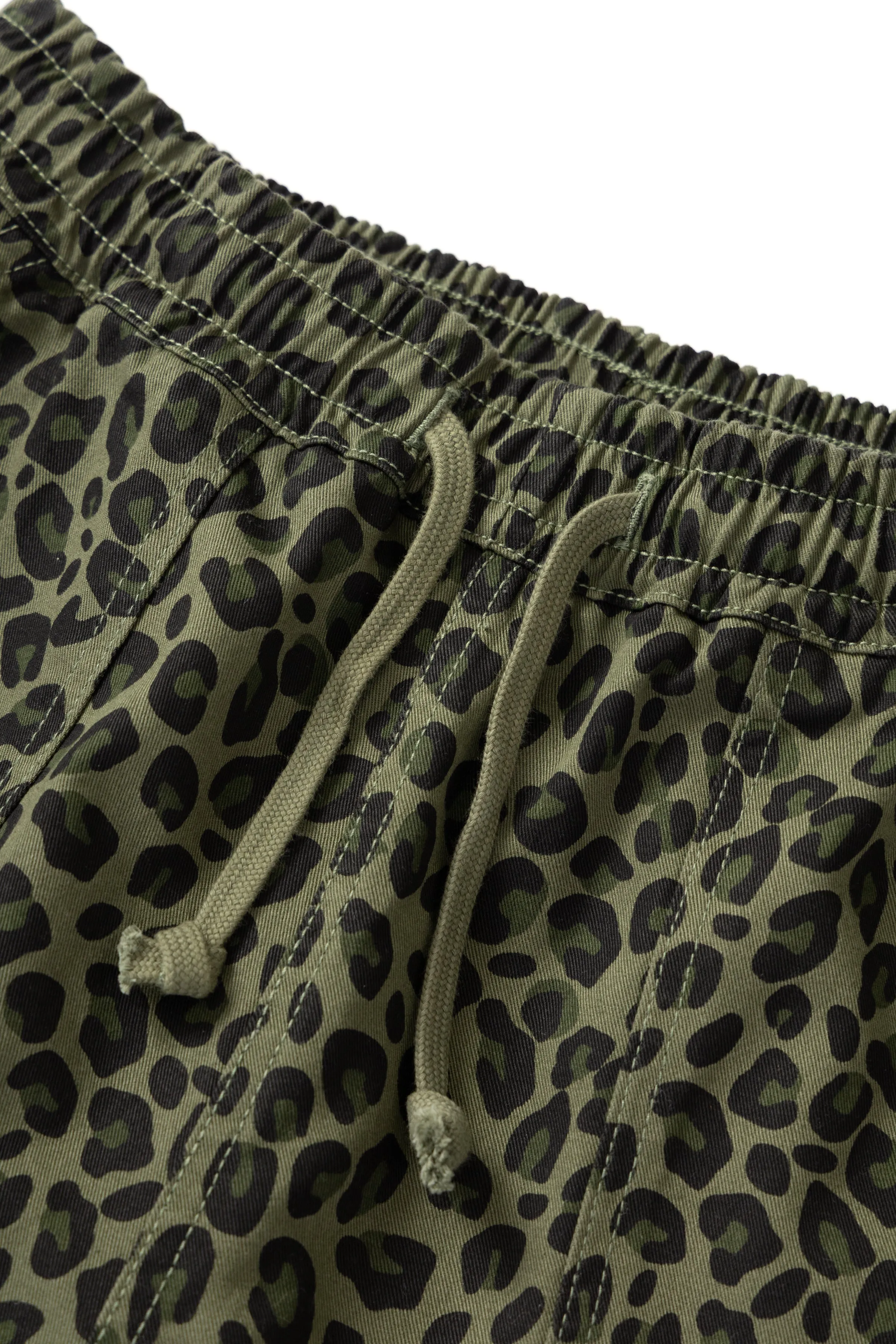 Patterned Chef Shorts - Green Leopard sold by Service Works product image thumbnail 3