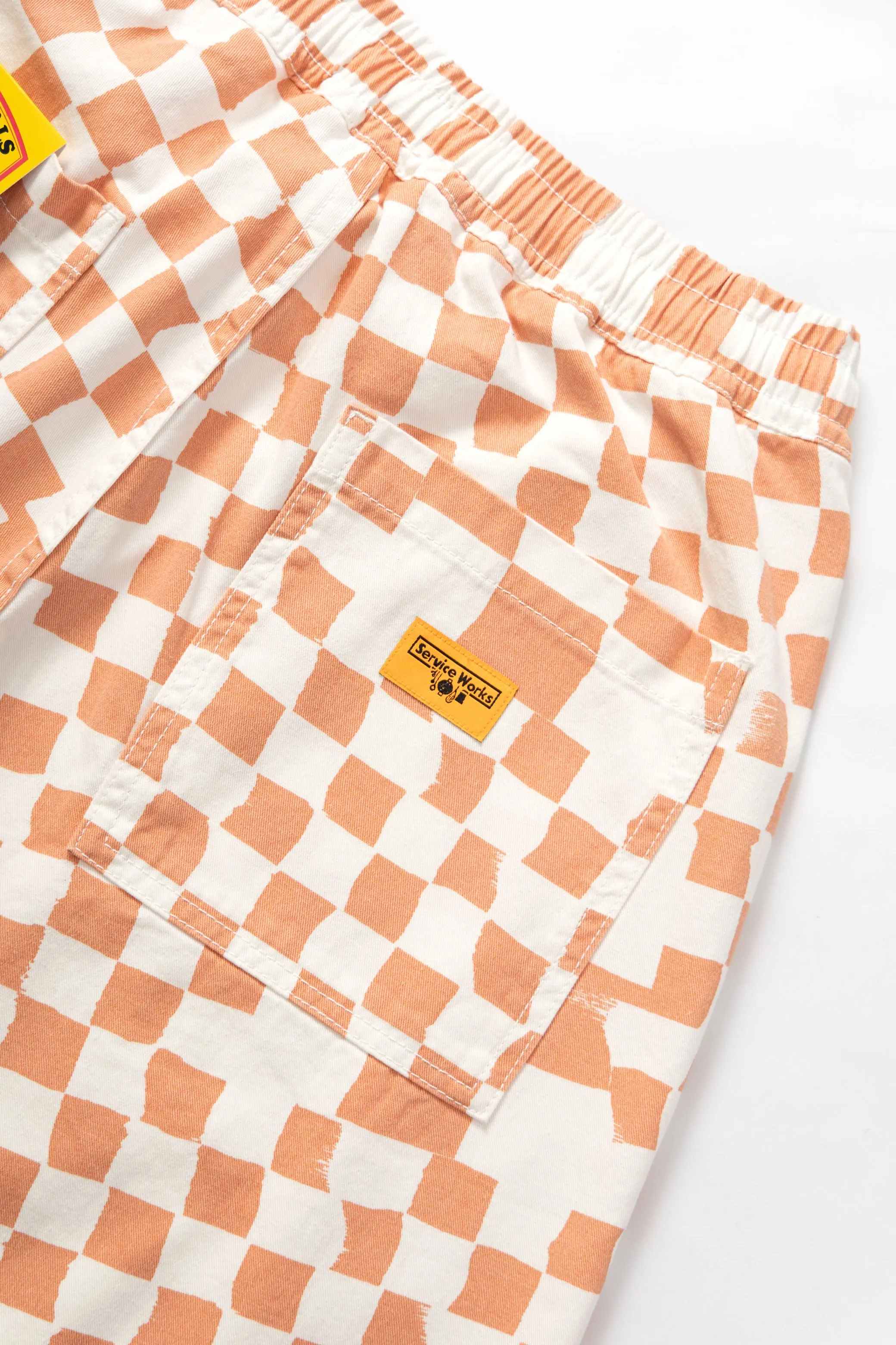 Printed Chef Shorts - Salmon Checker sold by Service Works product image thumbnail 5