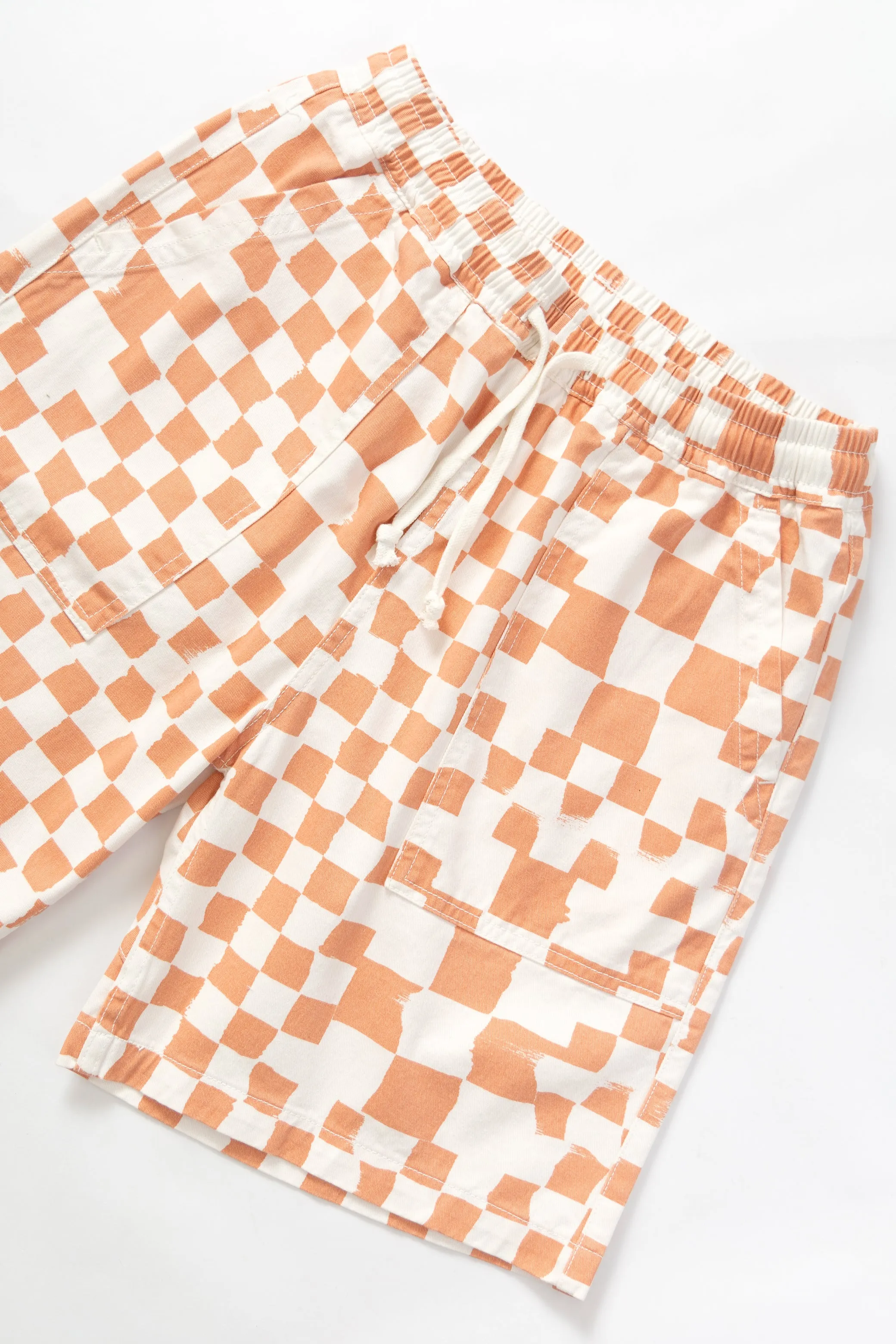 Printed Chef Shorts - Salmon Checker sold by Service Works product image thumbnail 2